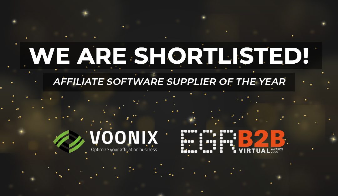 Voonix shortlisted at EGR B2B Awards 2020!